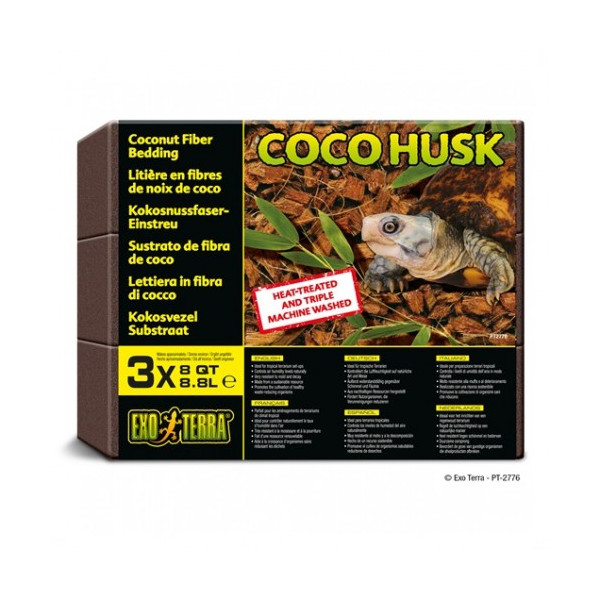 Sustrato Coco Husk EXO TERRA Bricks 3x8.8l